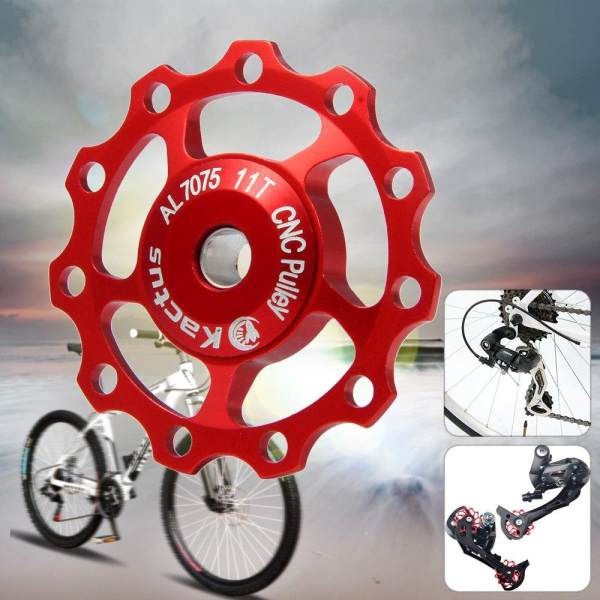 Kactus Alluminum Alloy CNC 11T Guide Roller Wheel Rear Derailleur Pulley for SHIMANO SRAM - intl
