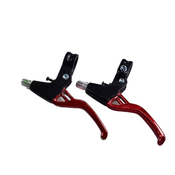 HỢP KIM siêu nhẹ Phanh Đòn Bẩy 2 ngón tay Xe Đạp Xe Đạp BMX-đỏ-quốc tế