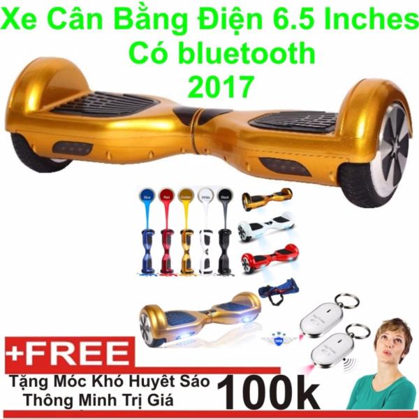 Xe cân bằng điện 6.5 inches Có bluetooth 2017(gold) + Tặng Móc Khoá Huyết Sáo Thông Minh