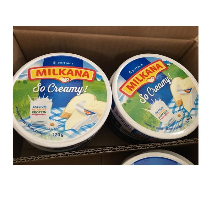 Phô mai Milkana 8 miếng – hộp 120gr