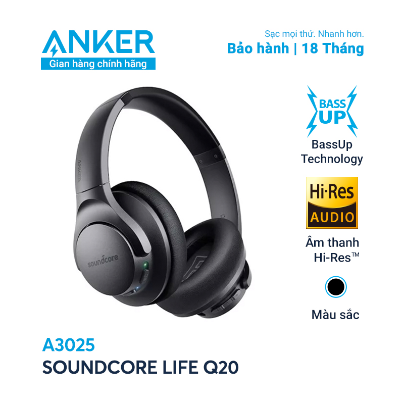 Tai nghe - Headphone Anker SoundCore Life Q20 A3025