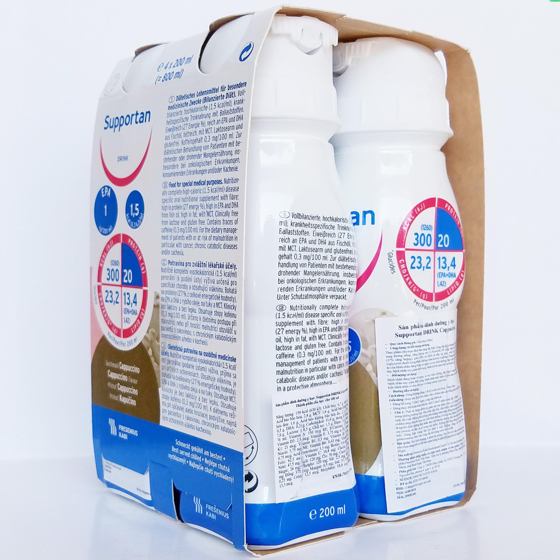 Sữa Supportan - 200ml, cho bệnh nhân ung thư