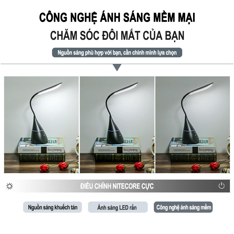 LOA BLUETOOTH KIÊM ĐÈN ĐỂ BÀN HỌC
