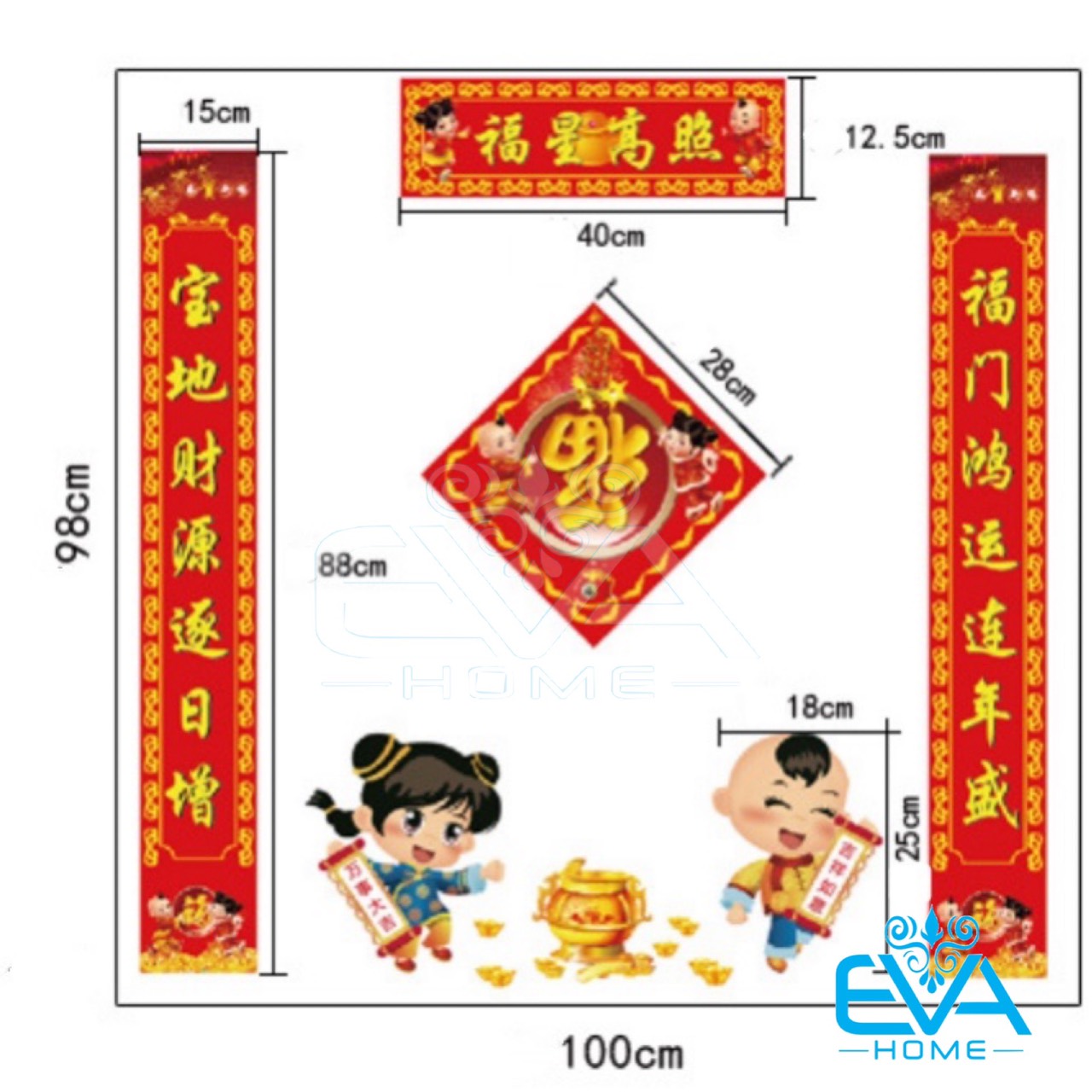 Decal Liễn Xuân