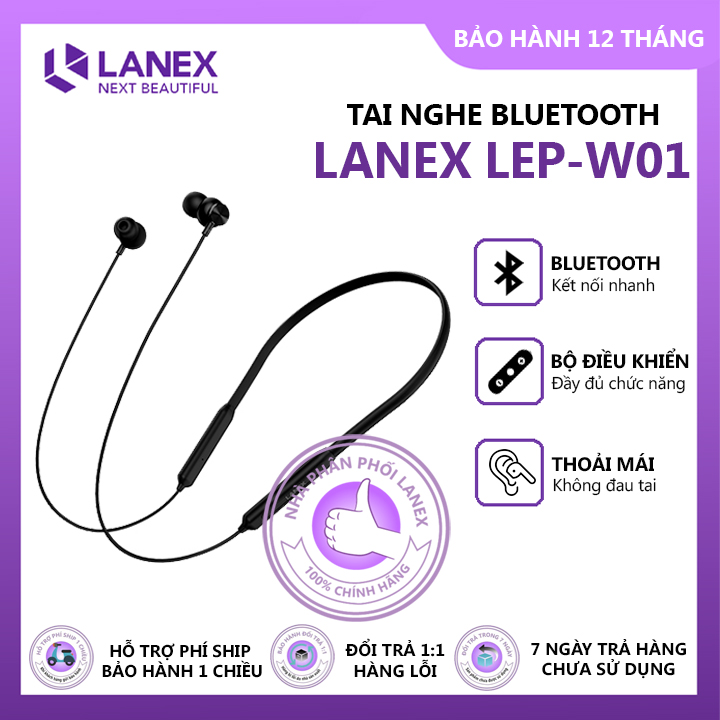 Tai nghe Bluetooth LANEX LEP-W01