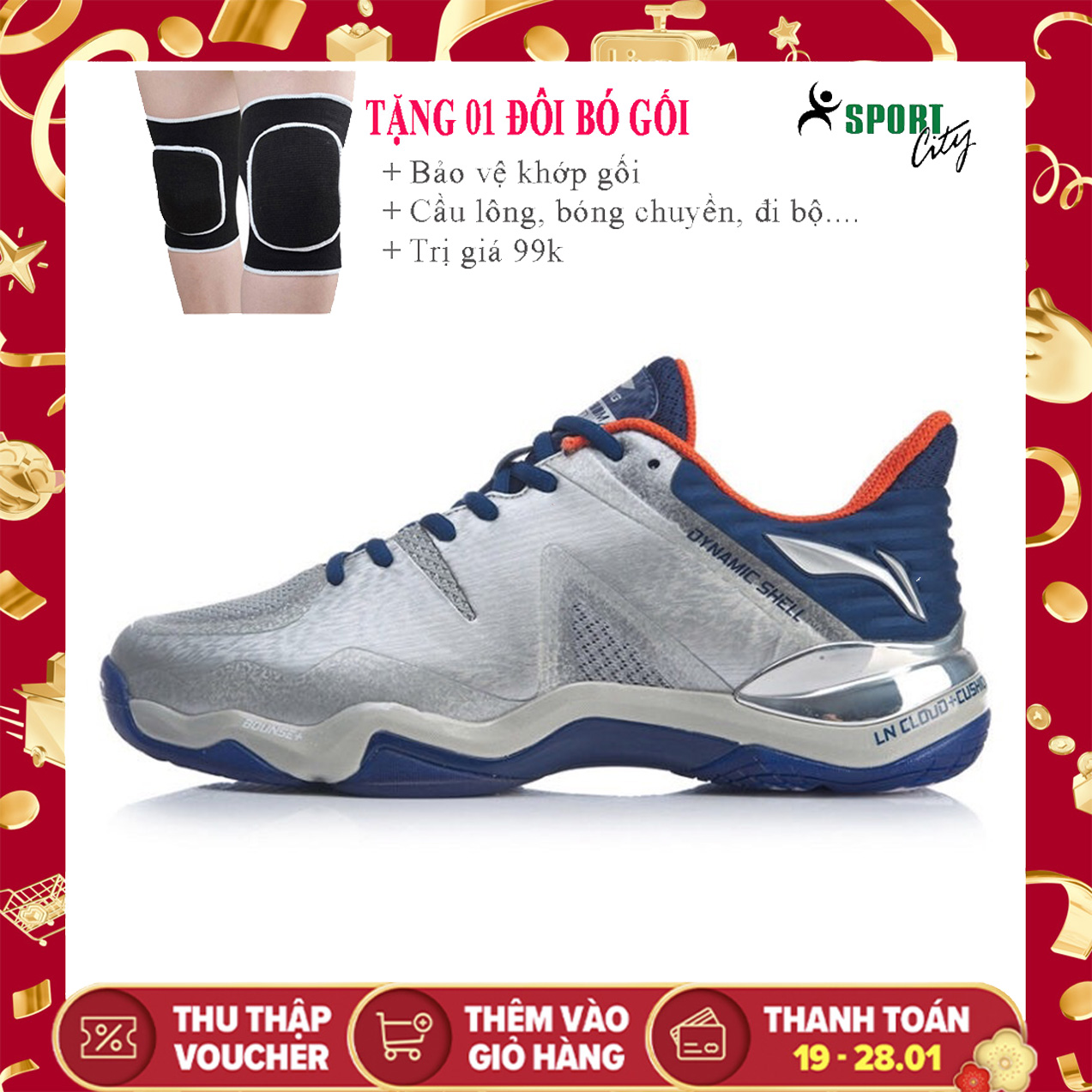 Giày Cầu Lông Nam Lining AYZQ001