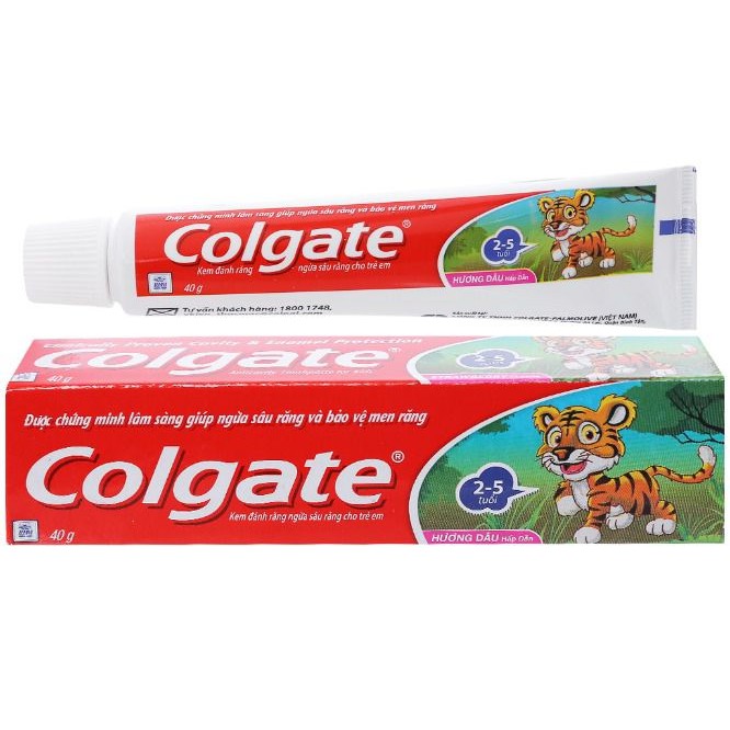Kem đánh răng Colgate trẻ em bộ 12 tuýp
