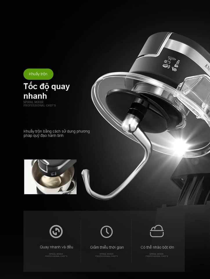 Máy nhào bột RANBEM 534E