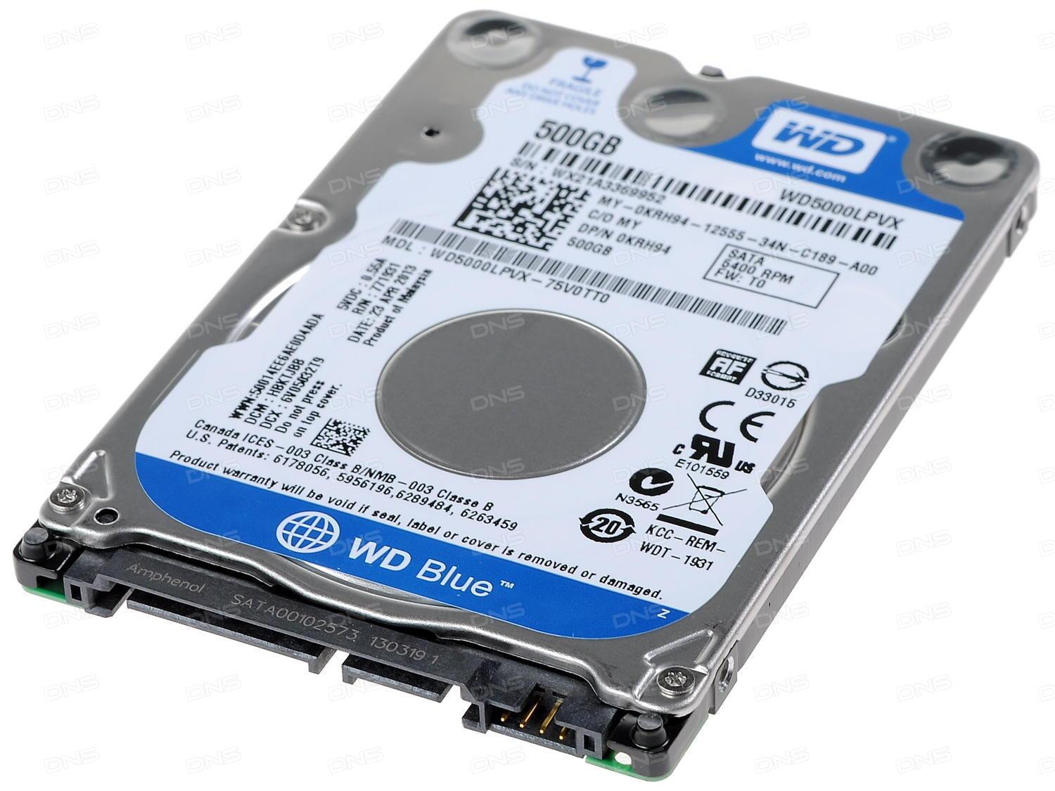 Ổ cứng HDD Western 500GB - WD5000BPVT/WD5000LPVX