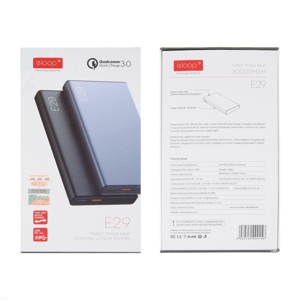 Pin dự phòng Eloop E29 30.000mAh