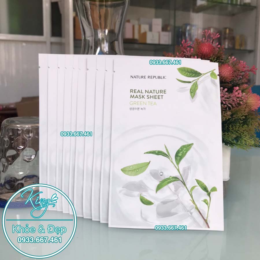 Mặt Nạ Trà Xanh Nature Republic Real Nature Green Tea Mask Sheet