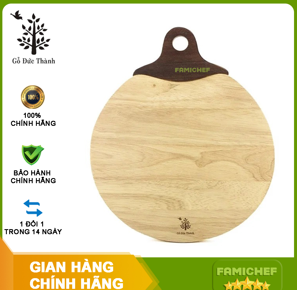 Thớt quả táo Gỗ Đức Thành 00831