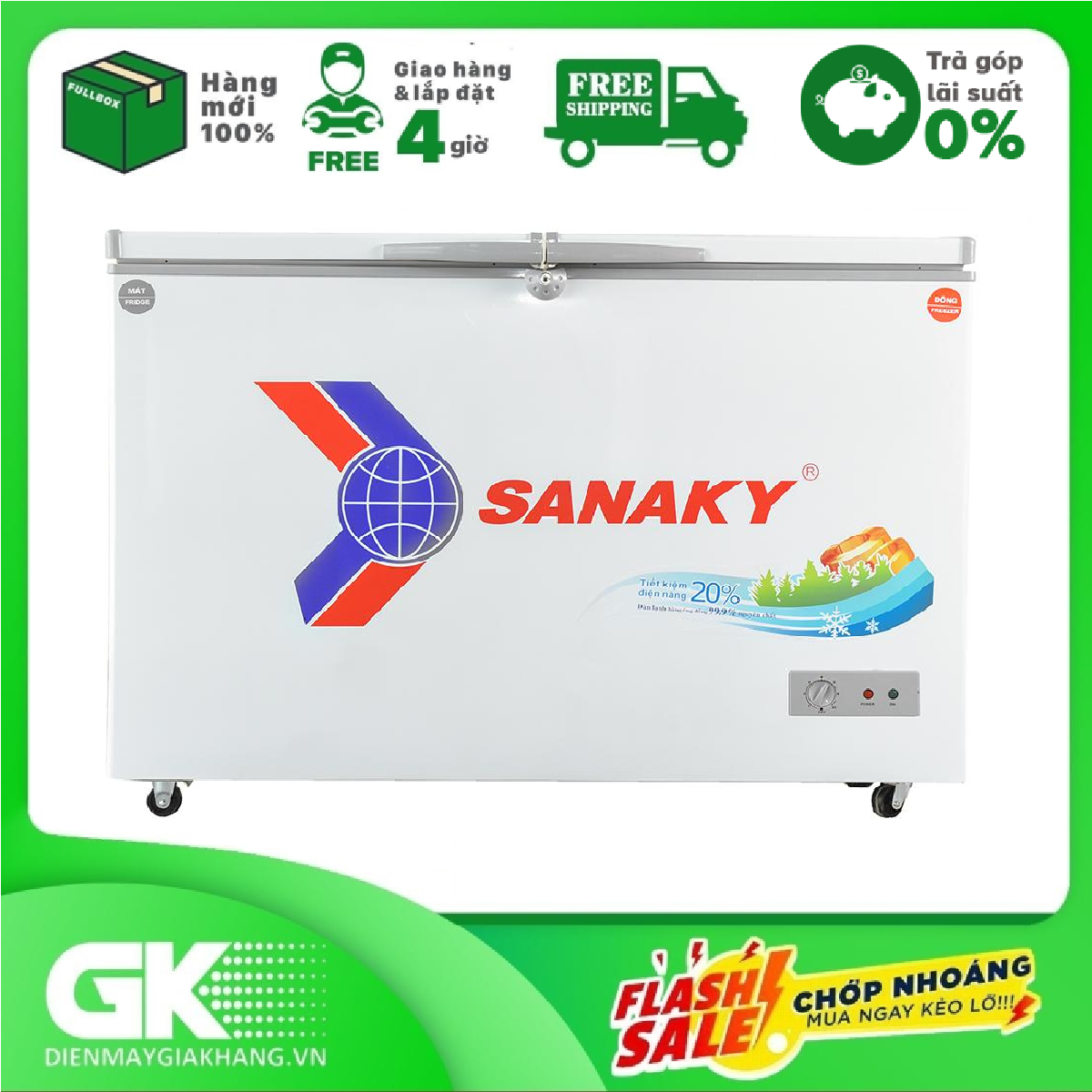 Tủ đông Sanaky VH3699W1 360L