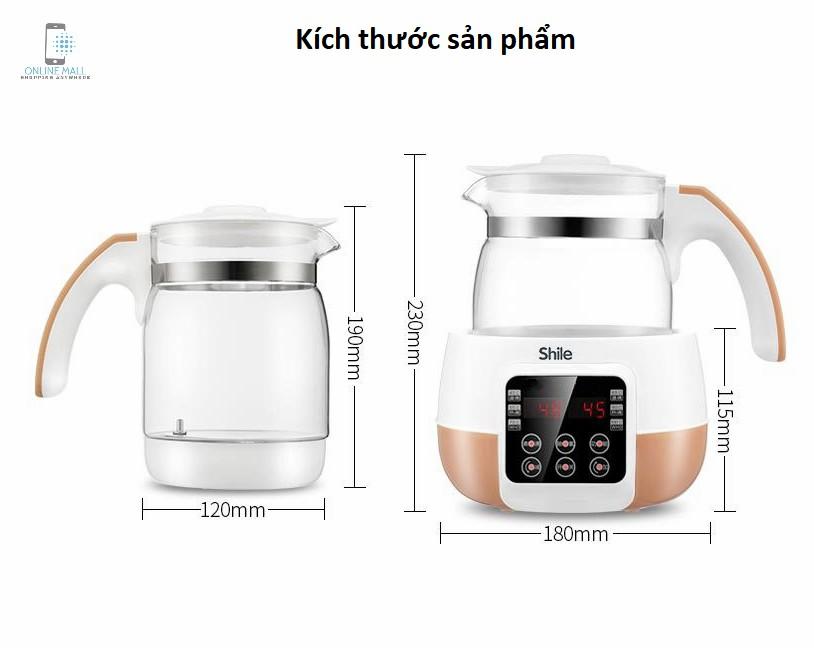 Máy pha sữa tự động kiêm hâm sữa Shile - 1000W