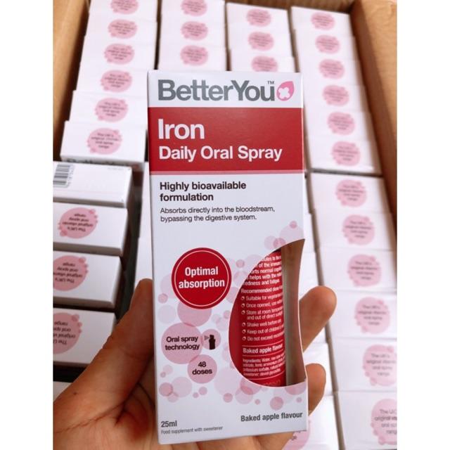 Xịt bổ sung sắt Iron Daily Oral Spray 25ml