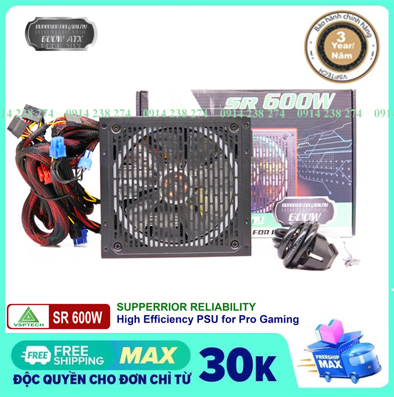 Nguồn máy tính VISION VSP 600W