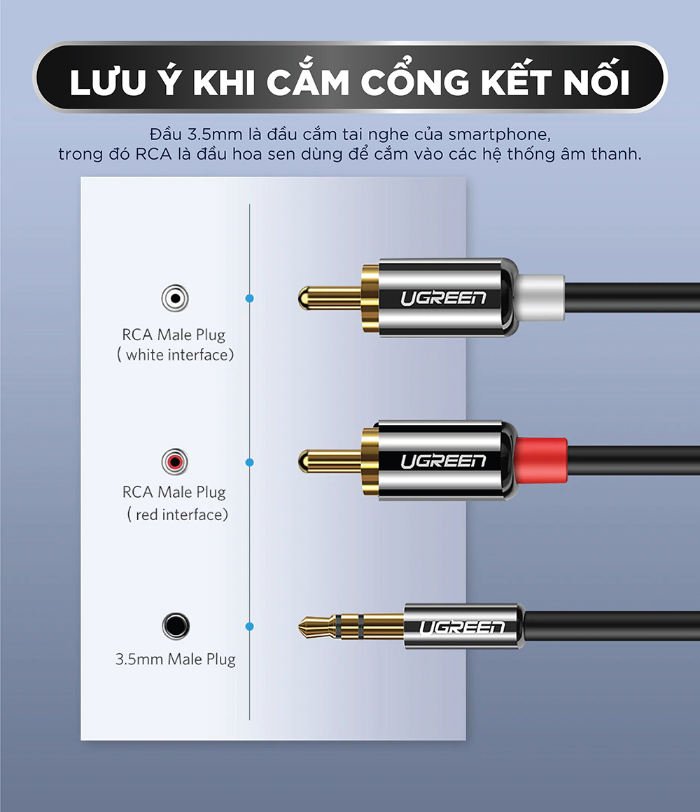 Cáp Audio 3.5mm Ugreen UG-10590