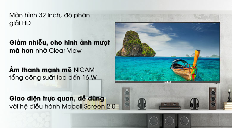 Smart Tivi Mobell 32 inch 32W600A
