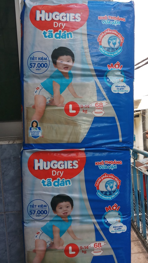 Combo 2 Gói Tã Dán Huggies L68 (9-14KG)