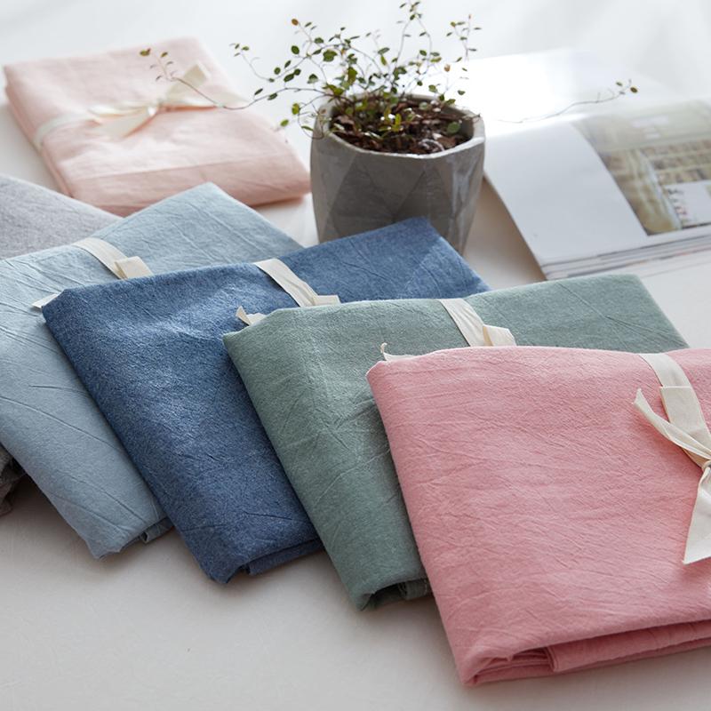 Phong Cách Nhật Bản Bông Giặt Nước 100% Cotton Vỏ Gối 100% Cotton Một Chiếc Vỏ Gối Dạng Bì Thư Người Lớn Duy Nhất Một Cặp 2