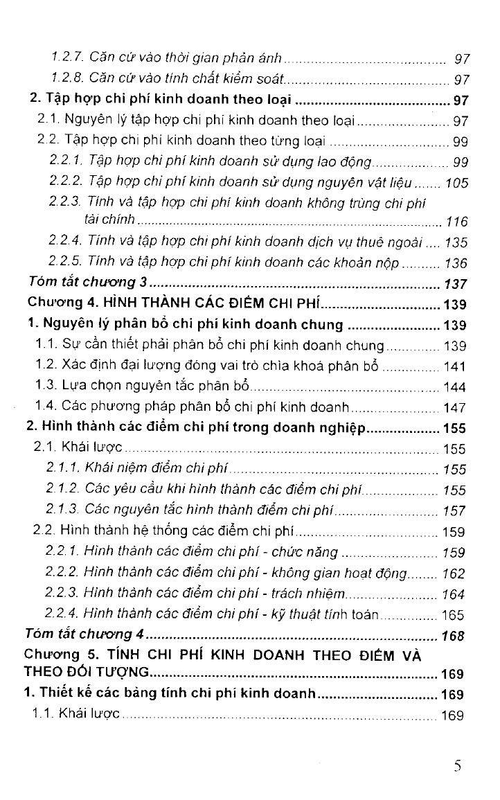 Giáo trình tính chi phí kinh doanh