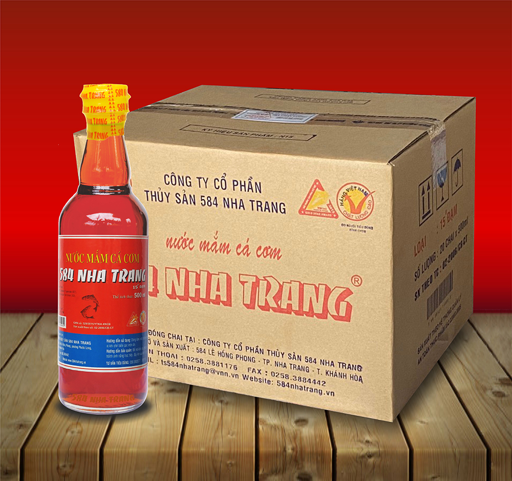 Nước Mắm 584 NHA TRANG 15 ĐỘ ĐẠM 500ML