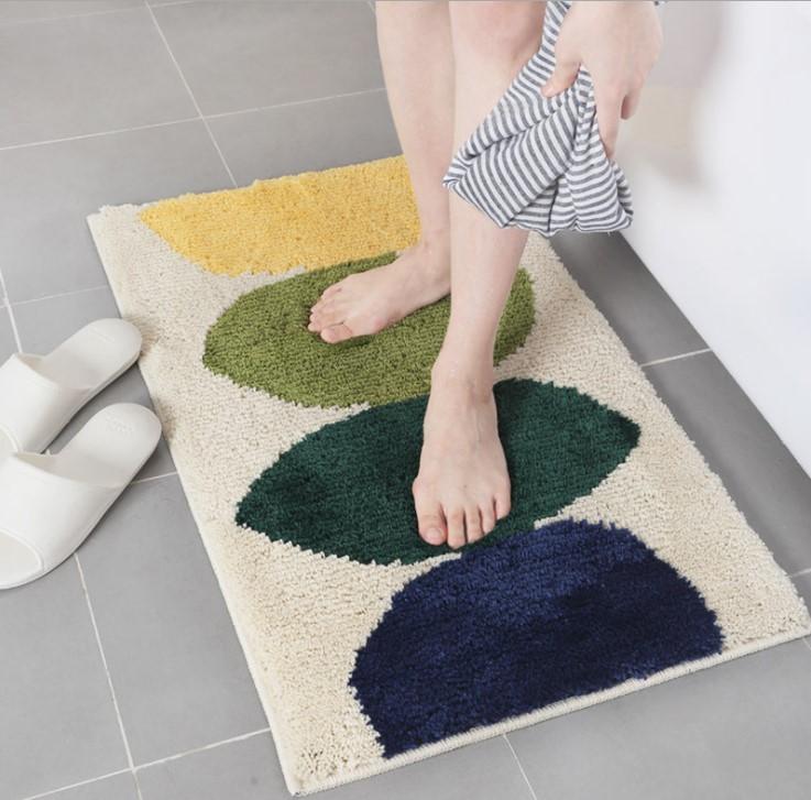 THẢM COTTON LEN DỆT VẢI NỔI CHIẾC LÁ PA9162