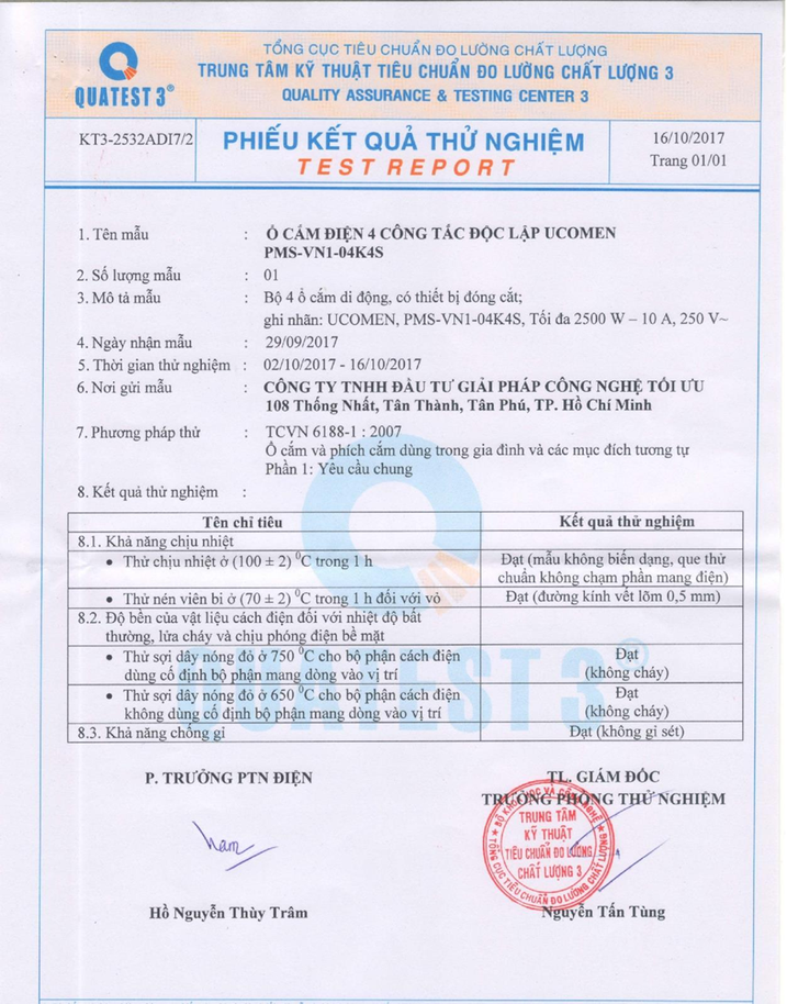 Ổ cắm điện Ucomen PMS-VN1-04K4S