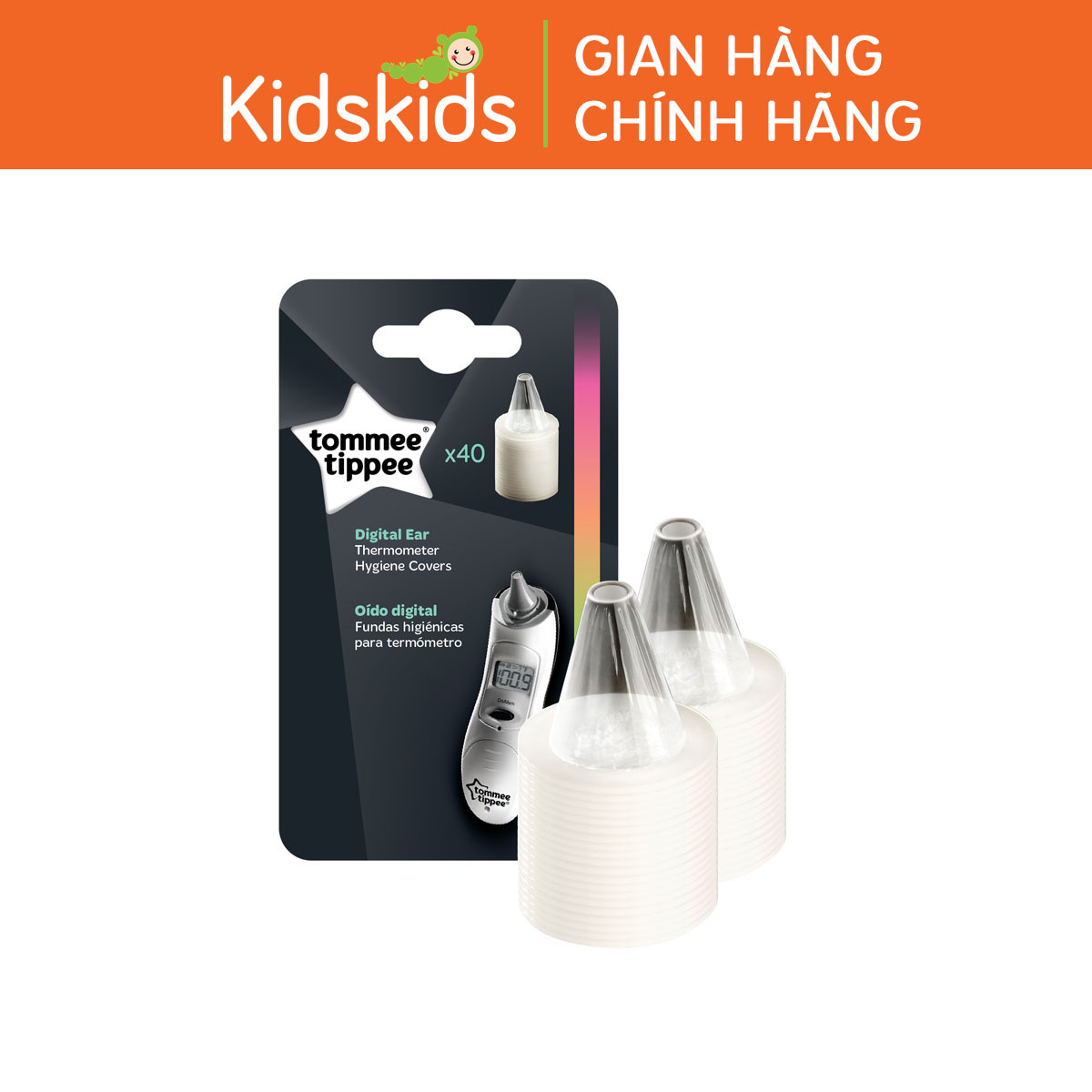 Màng bọc đầu nhiệt kế đo tai Tommee Tippee - hộp 40 cái