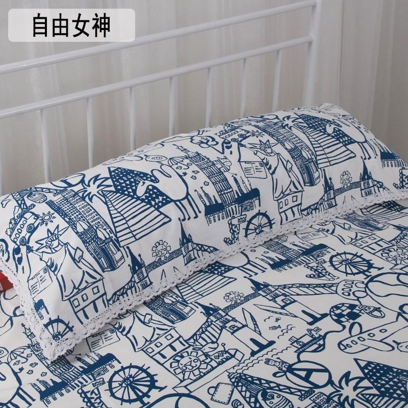 Hai Người Khăn Gối 1.2 M 1.5 M 1.8 M Dài Khăn Gối 100% Cotton 100% Cotton Khăn Trải Gối Dáng Dài Kéo Dài Vải Thô Mùa Hè