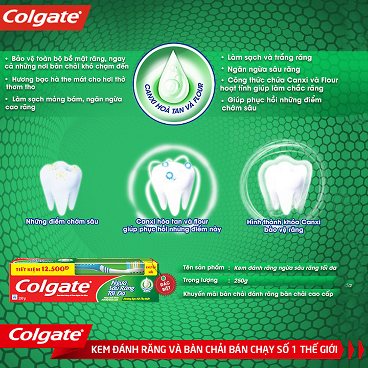 Kem đánh răng Colgate ngừa sâu răng 225g