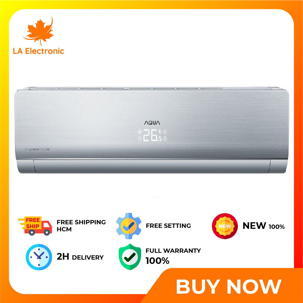 MÁY LẠNH/ ĐIỀU HÒA AQUA INVERTER AQA-KCRV9N 1HP