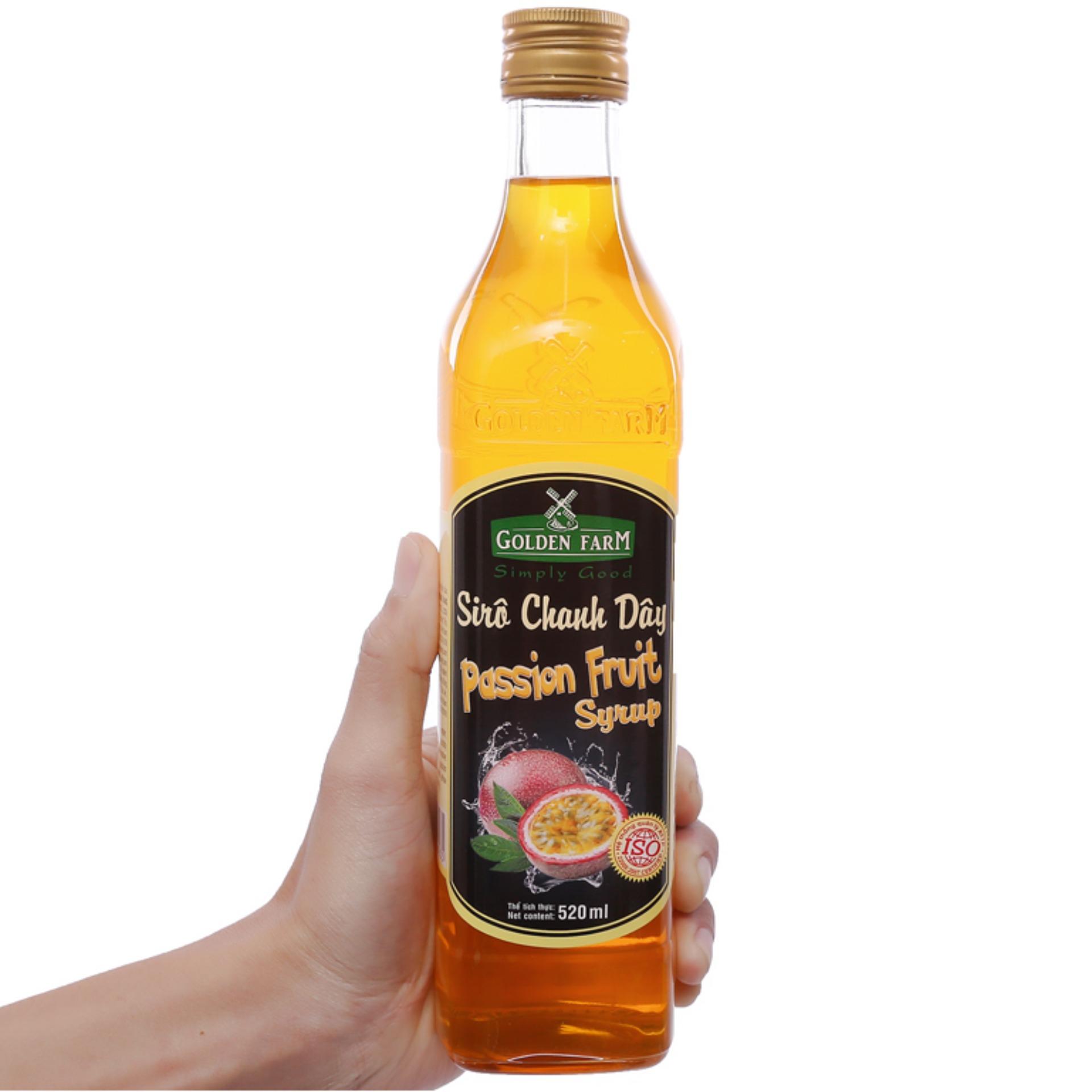 Siro Golden Farm Chanh dây 520ml