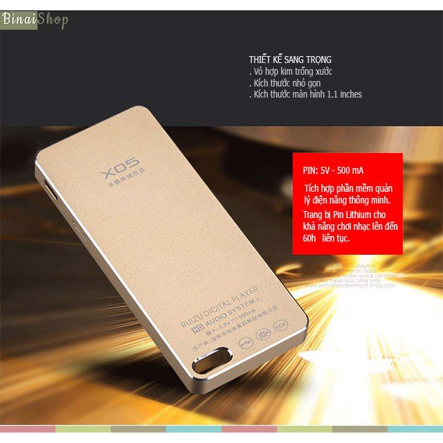 Máy nghe nhạc RUIZU X05
