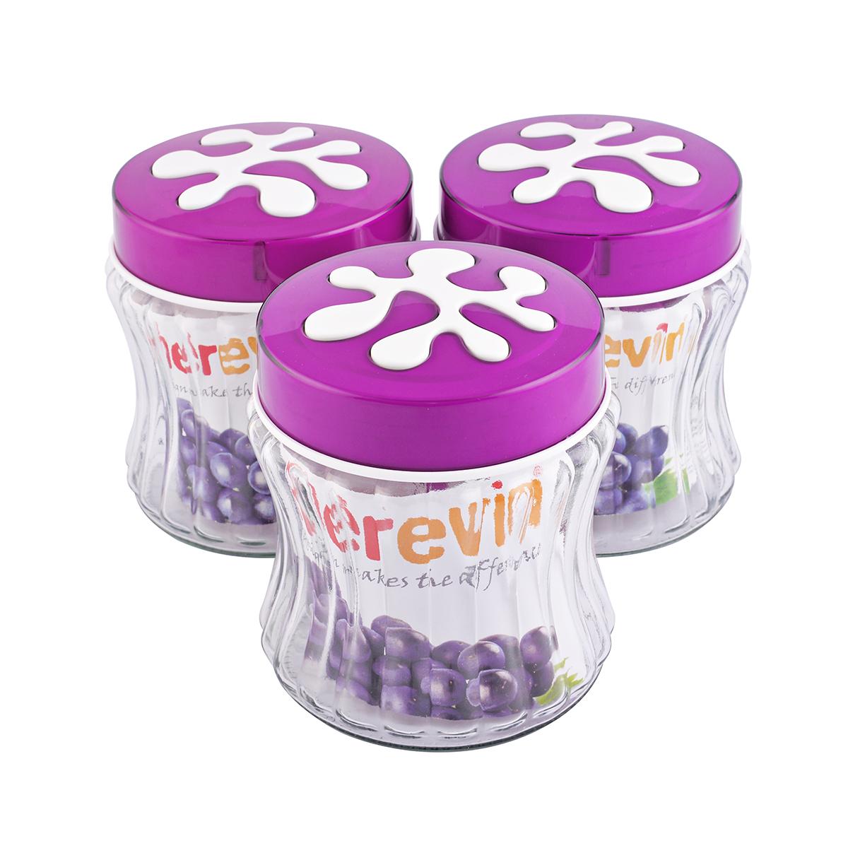 Hũ thủy tinh sọc Herevin 135903 - 1L