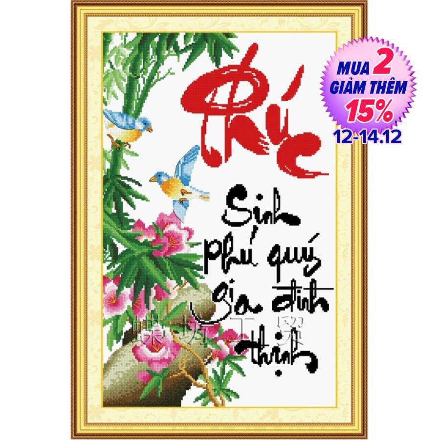 Tranh thư pháp chữ phúc - DLH-222369