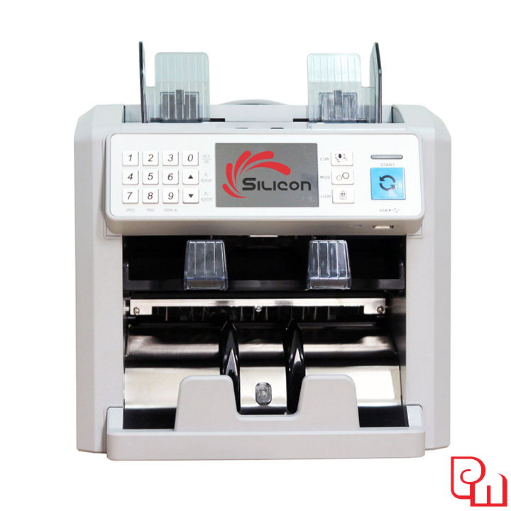 Máy đếm siêu giả và phân loại tiền 2 ngăn Silicon MC-8PLUS