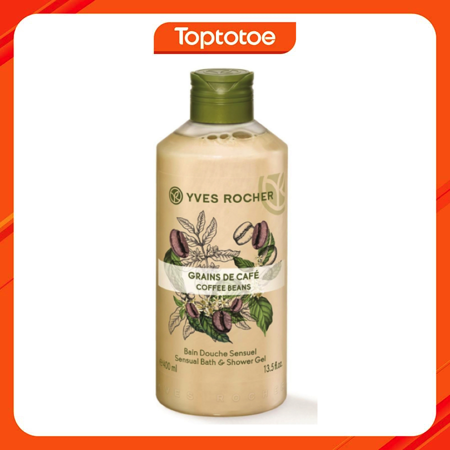 Gel Tắm Yves Rocher Coffee Bean Sensual Bath & Shower Gel 400ml