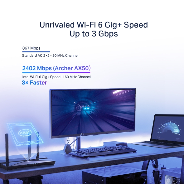 Bộ phát wifi 6 TP-Link Archer AX50 AX3000Mbps