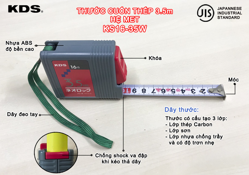 Thước cuốn thép KDS PDX-1635