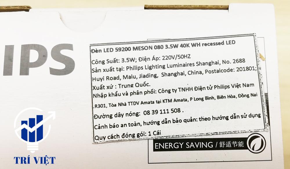 Đèn led âm trần Philips Meson 59200 D080 3.5W