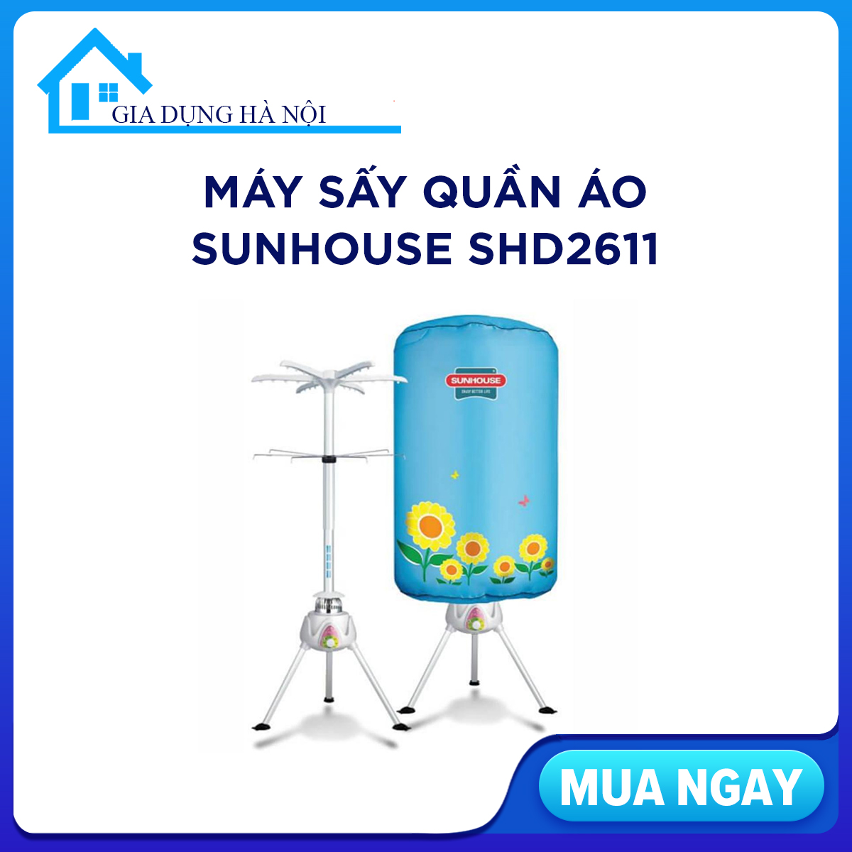 Máy sấy quần áo Sunhouse SHD2611