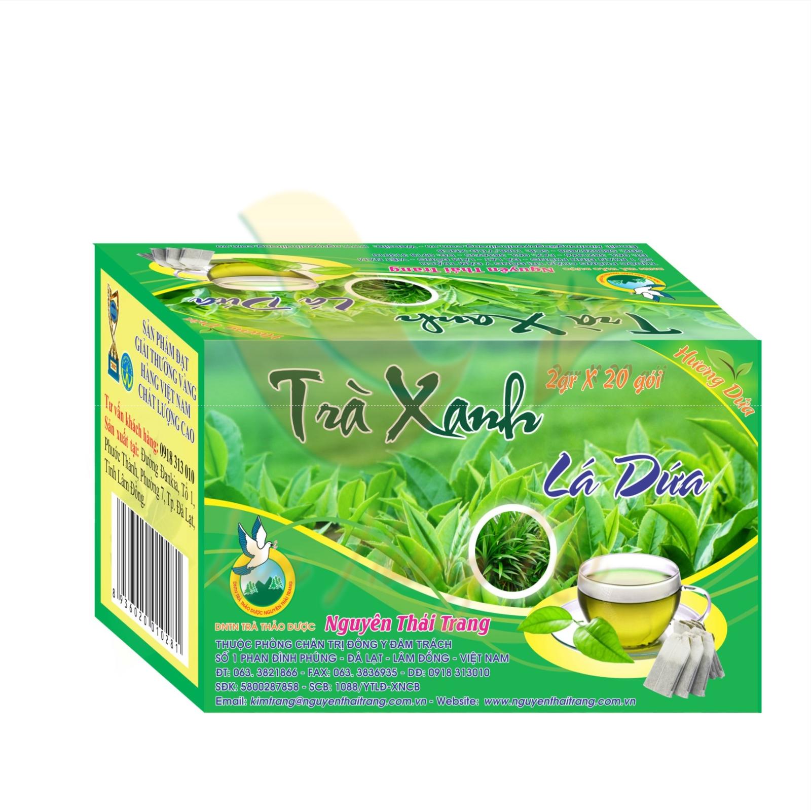 Trà Xanh Lá Dứa