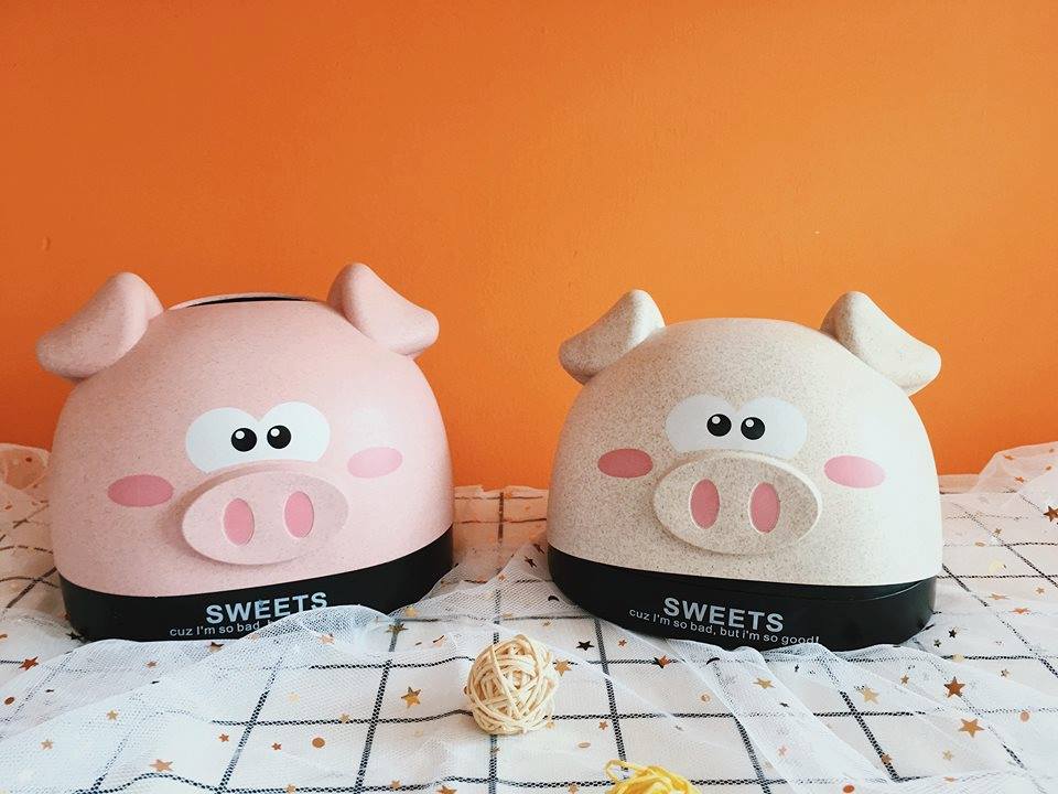HỘP ĐỰNG GIẤY HÌNH HEO LÚA MẠCH