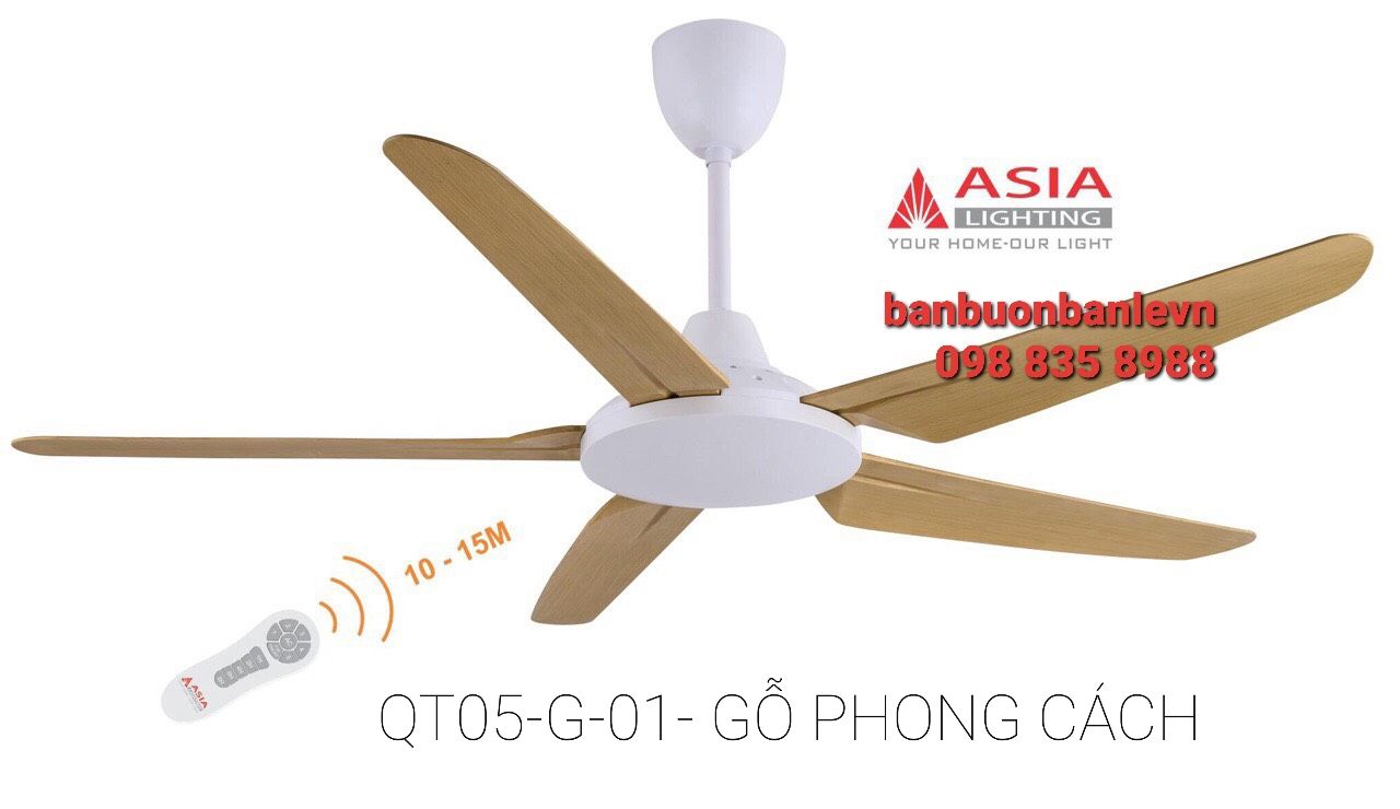 QUẠT TRẦN 5 CÁNH ASIA QT-G05-01