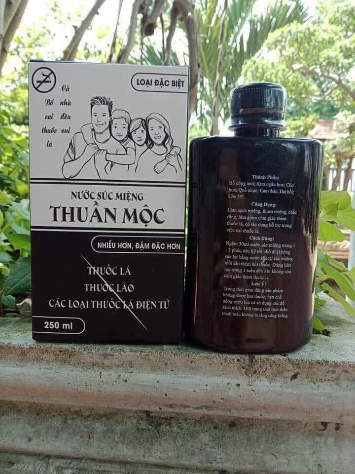 Nước Súc Miệng Thuần Mộc cai thuốc
