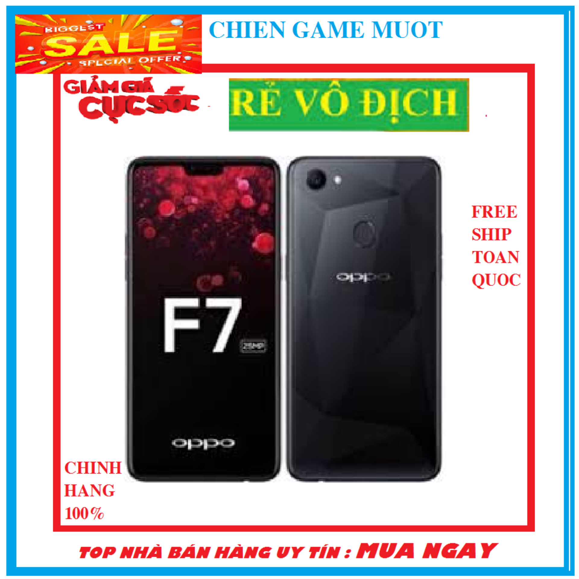 Điện thoại Oppo F7 - 64GB, 4GB RAM, 6.2 inch