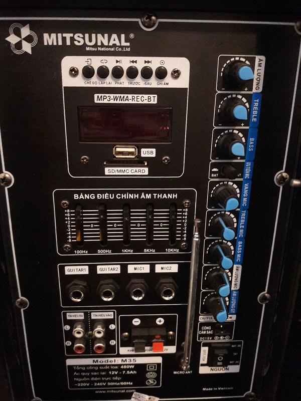 Loa kéo di động karaoke Mitsunal M35