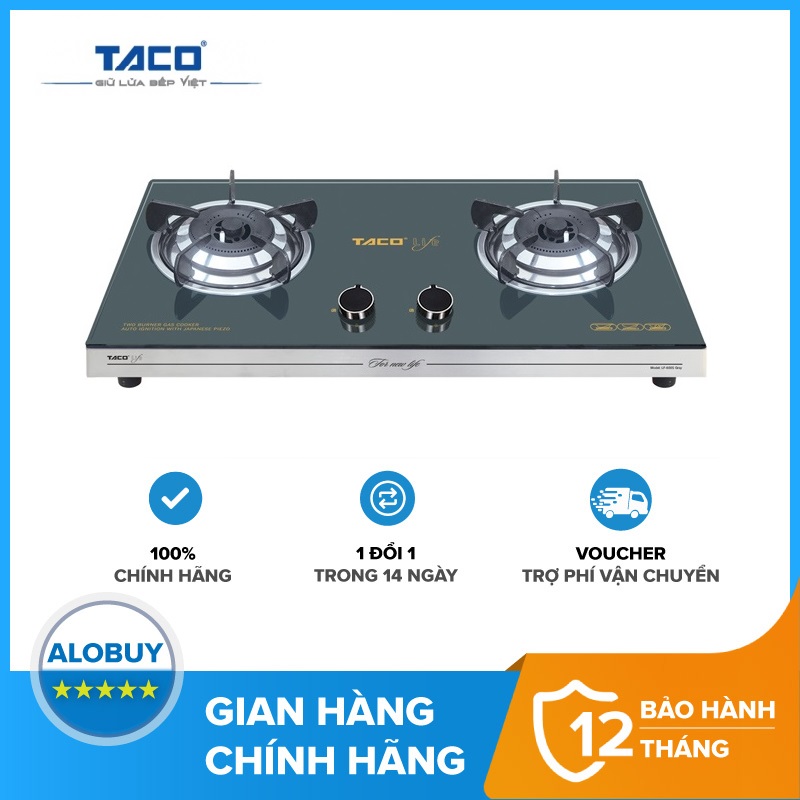 Bếp gas đôi Taco LF-600S White