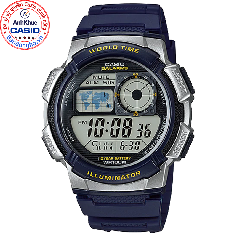 Đồng Hồ Nam Dây Nhựa Casio AE-1000W-2AVDF